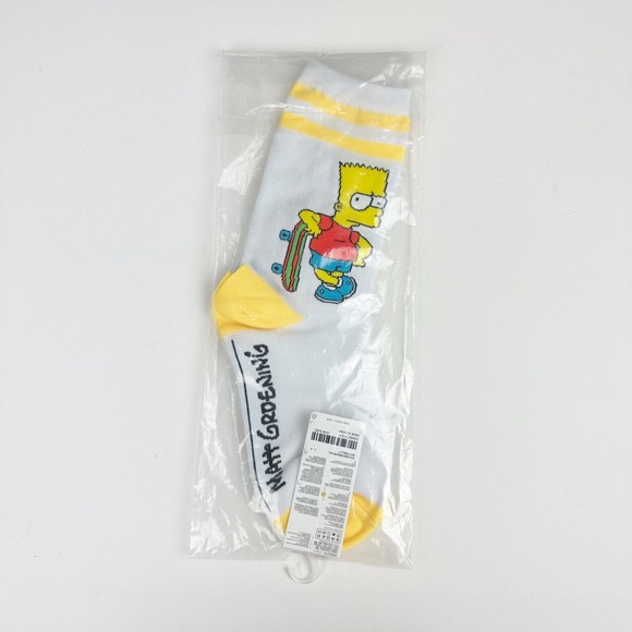 NWT Forever 21 Bart Simpson Crew Socks - Picture 2 of 4